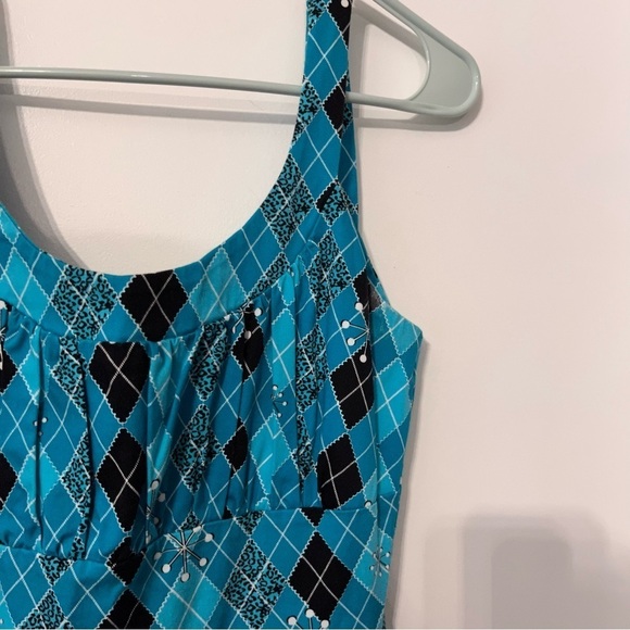 Voodoo Vixen Sleeveless Square Neck Pin‎ Up Dress Small - Picture 6 of 10